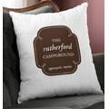 Our Campground Personalized Throw Pillow